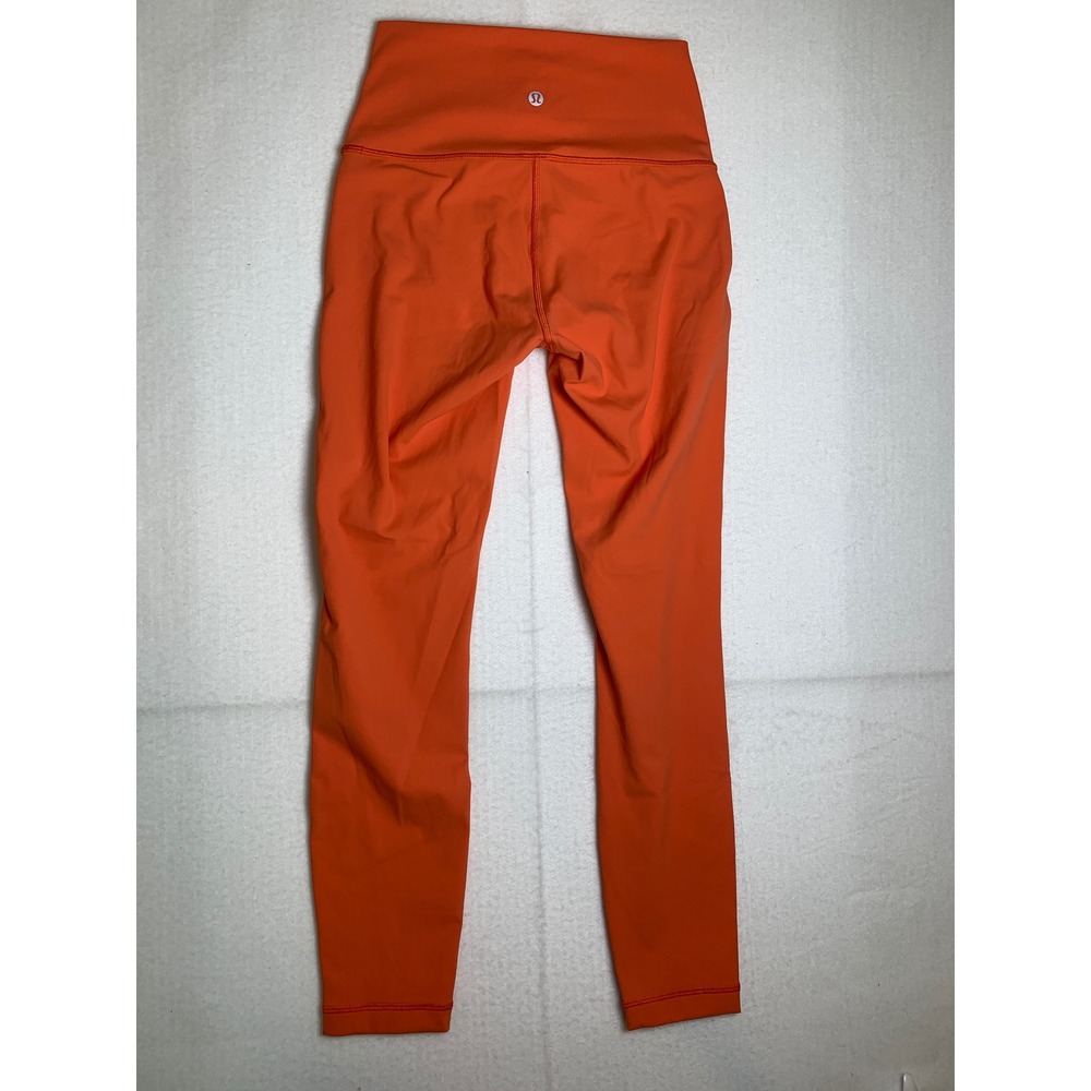 Lululemon Align High-Rise Pant 25 Orange Nulu Yoga Leggings Size 4 LW5CO7S‎